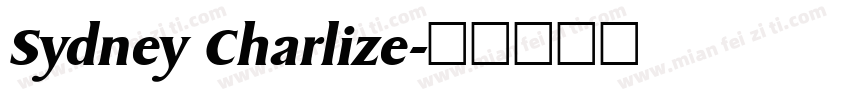 Sydney Charlize字体转换